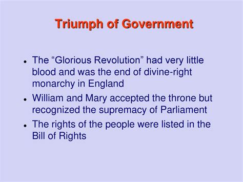 The Glorious Revolution:  A Pivotal Shift in English Monarchy and the Dawn of Constitutionalism